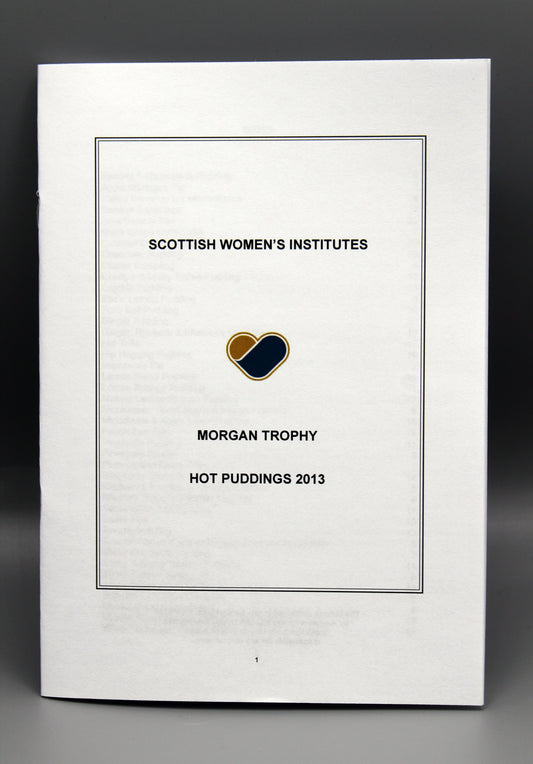 Morgan Trophy - Hot Puddings Recipe Book