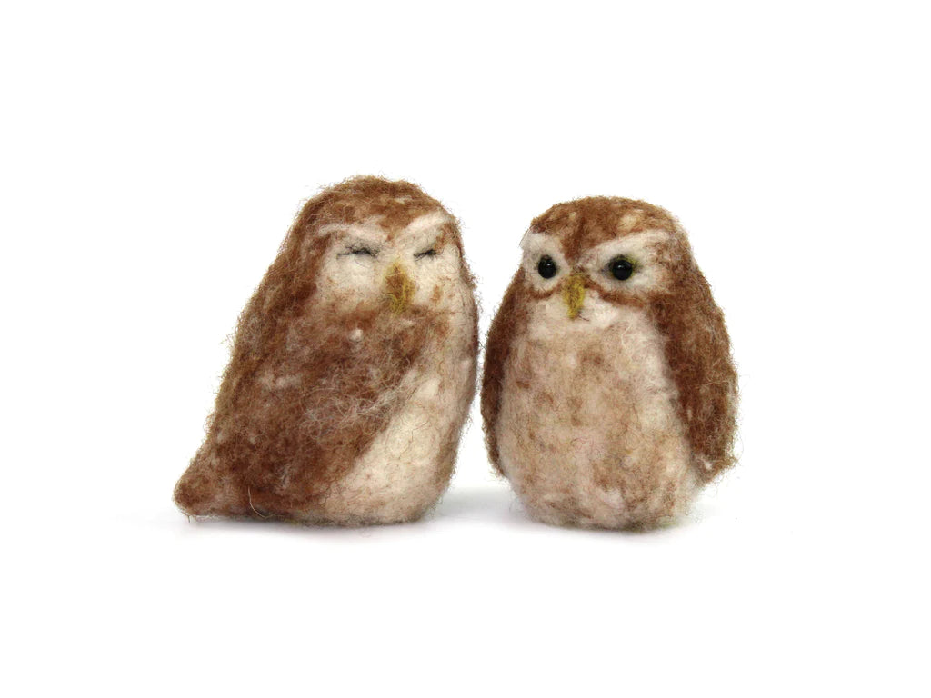 Little Owl Needle Felting Kit (makes two) **limited availability**