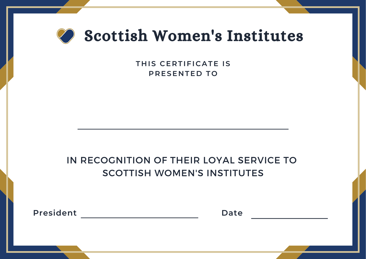 SWI Loyal Service Badge & Certificate