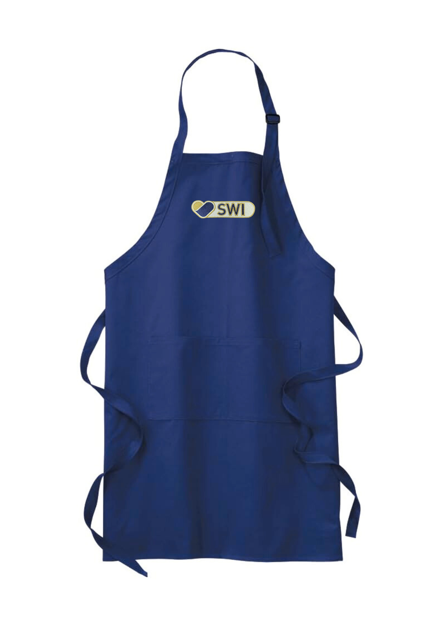 SWI Embroidered Apron - Navy