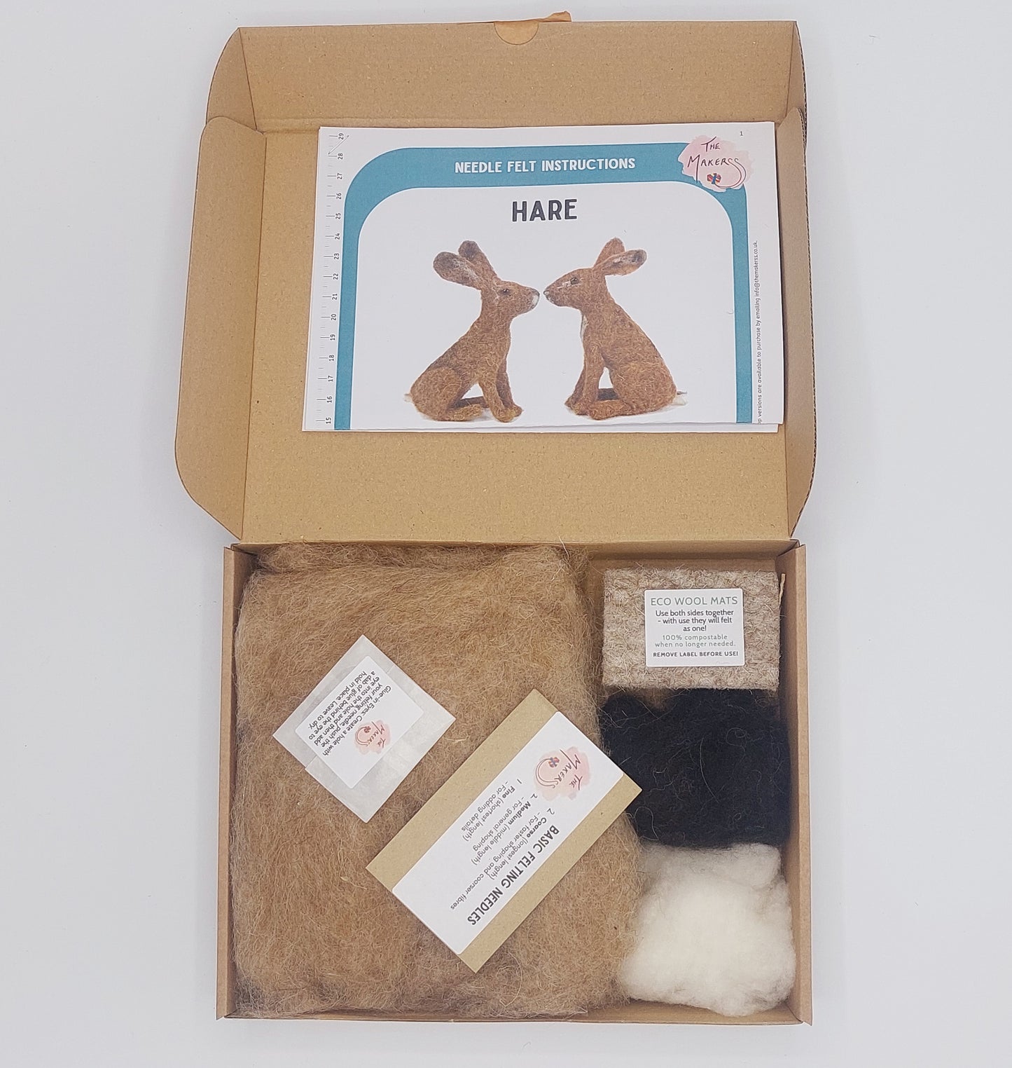 Hare Needle Felting Kit (makes two) **limited availability**