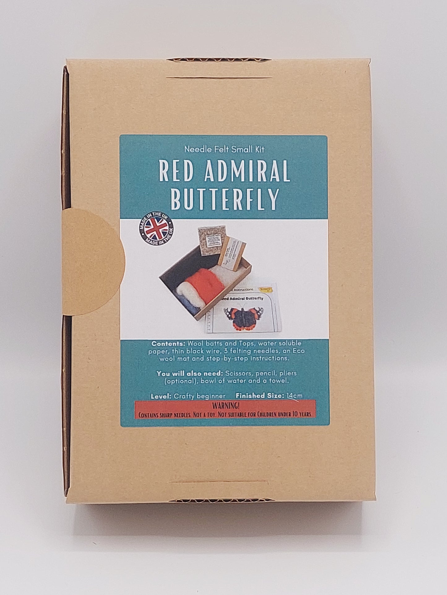 Red Admiral Butterfly Needle Felting Kit **limited availability**