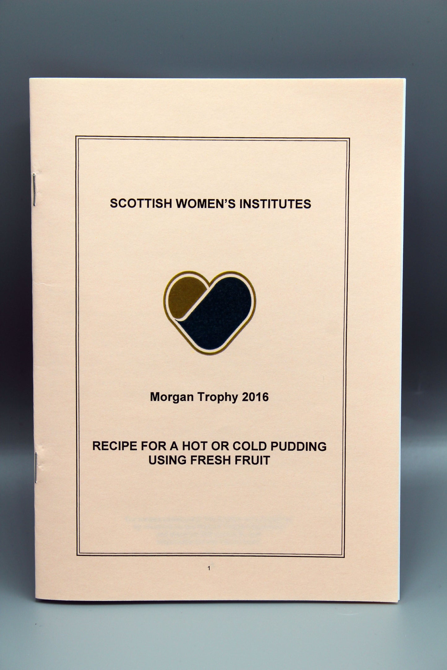 Morgan Trophy 2016 - Hot & Cold Puddings Recipe Book